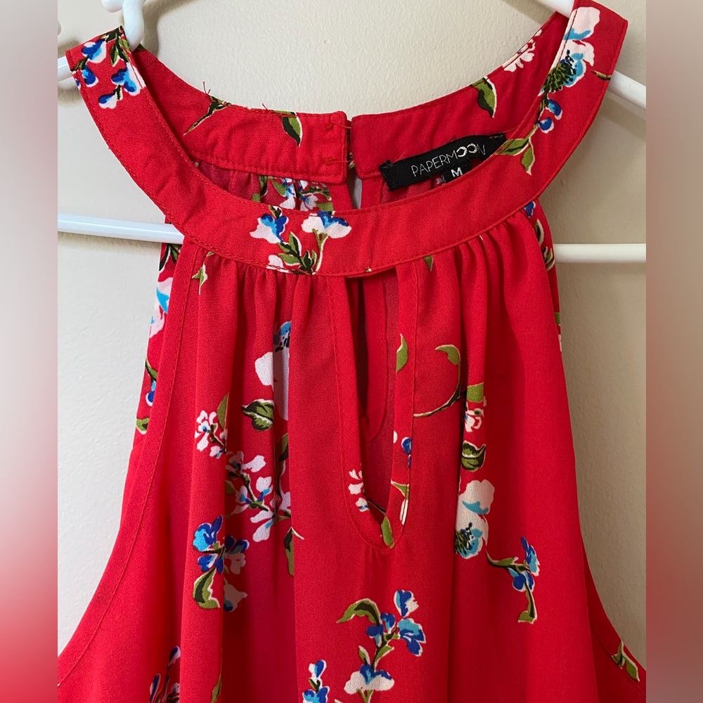Paper Moon Red Floral Dress
